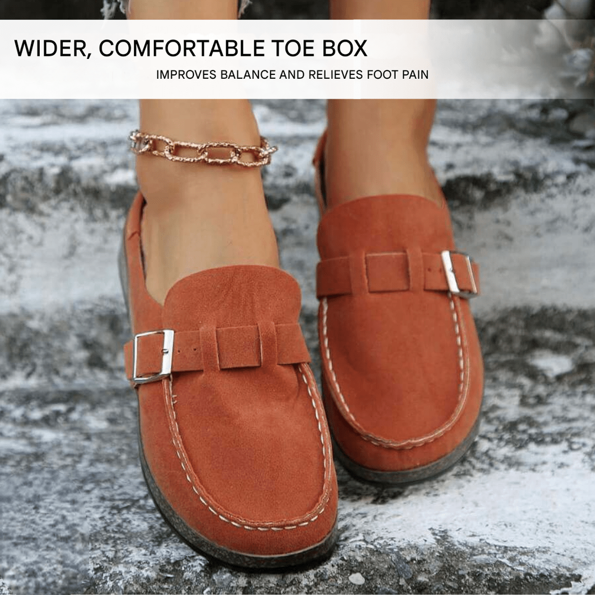 Dames Suède Loafers Met Gesp - Lichtgewicht En Comfortabel Voor Elke Gelegenheid