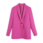 Dames Tailored Blazer Voor Zakelijke En Formele Gelegenheden