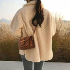 Dames Teddy Fleece Jas Voor Koude Dagen