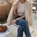 Dames Teddy Fleece Jas Voor Koude Dagen