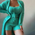 Dames Teddy Huispak Met Verstelbare Bandjes En Accessoires