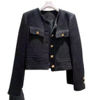 Dames Teddy/Sherpa Jas Met Ronde Halslijn En Knoopsluiting