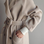 Dames Tijdloze Getailleerde Trenchcoat Met Ceintuur