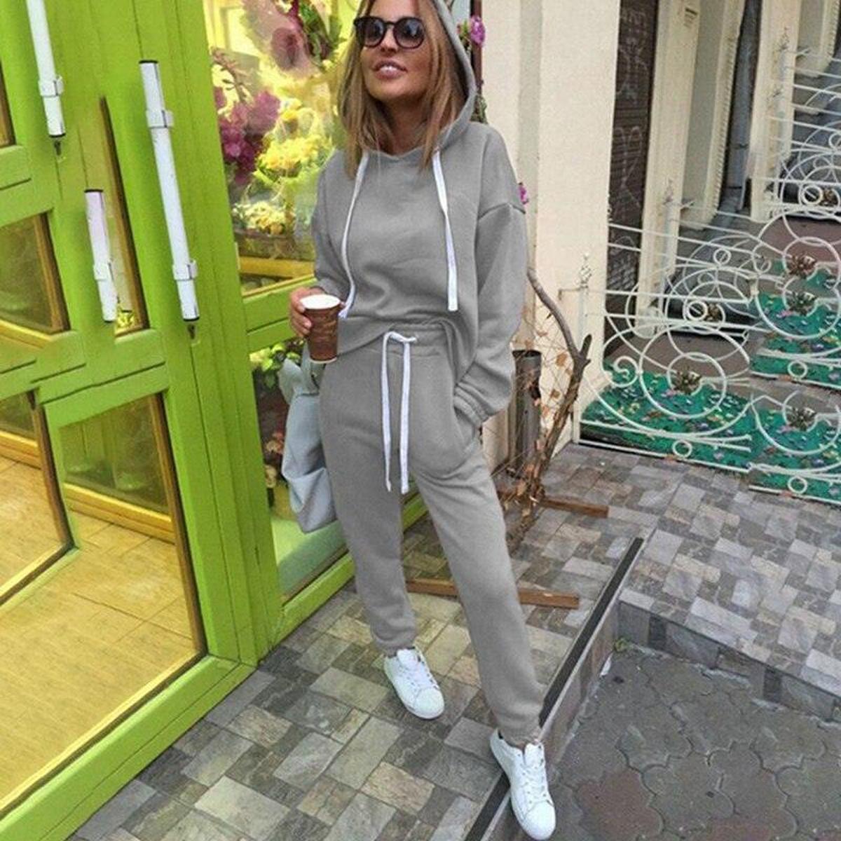 Dames Trainingspak van Katoen en Polyester Fleece