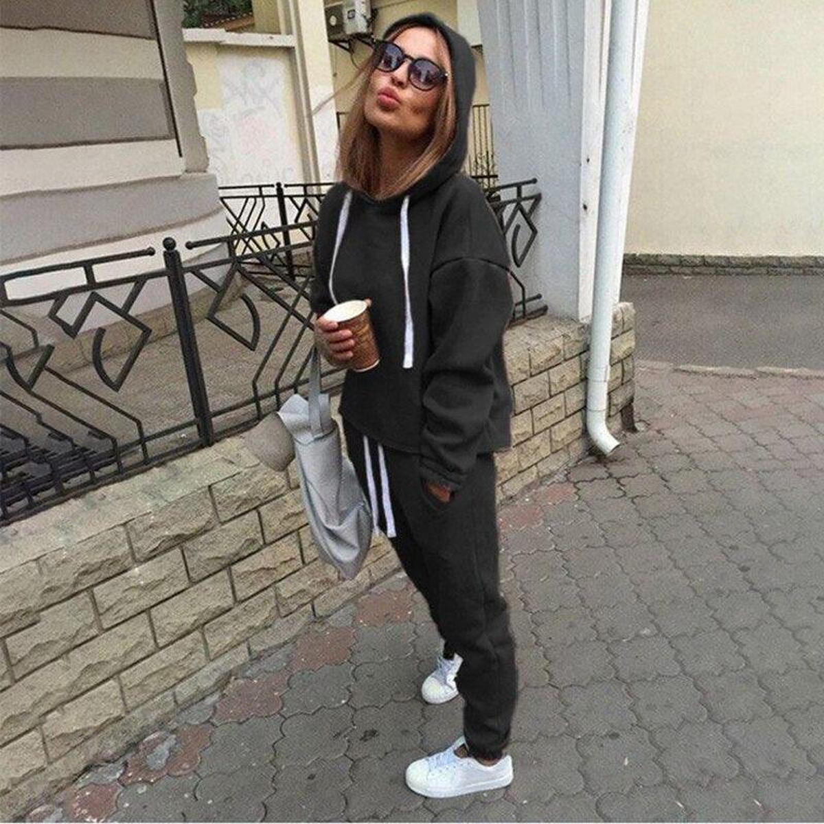 Dames Trainingspak van Katoen en Polyester Fleece