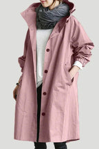 Dames Trenchcoat met Capuchon – Windjack voor het tussenseizoen