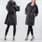 Dames Trenchcoat met Capuchon – Windjack voor het tussenseizoen
