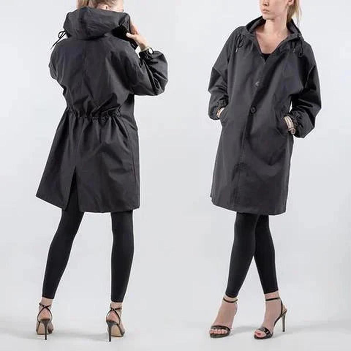 Dames Trenchcoat met Capuchon – Windjack voor het tussenseizoen
