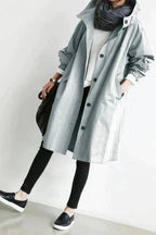 Dames Trenchcoat met Capuchon – Windjack voor het tussenseizoen