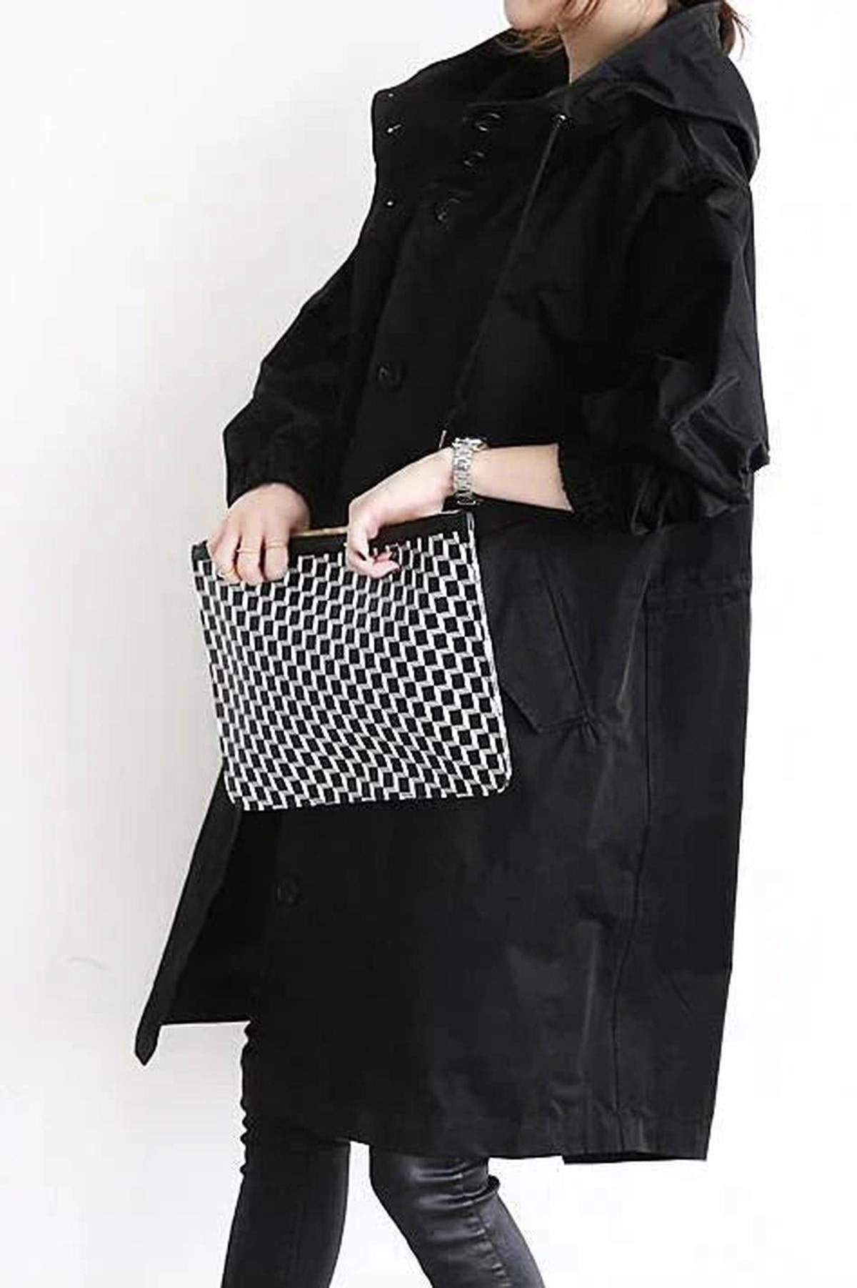 Dames Trenchcoat met Capuchon – Windjack voor het tussenseizoen