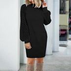 Dames Trui Met Geplooide Mouwen Van Zacht Materiaal