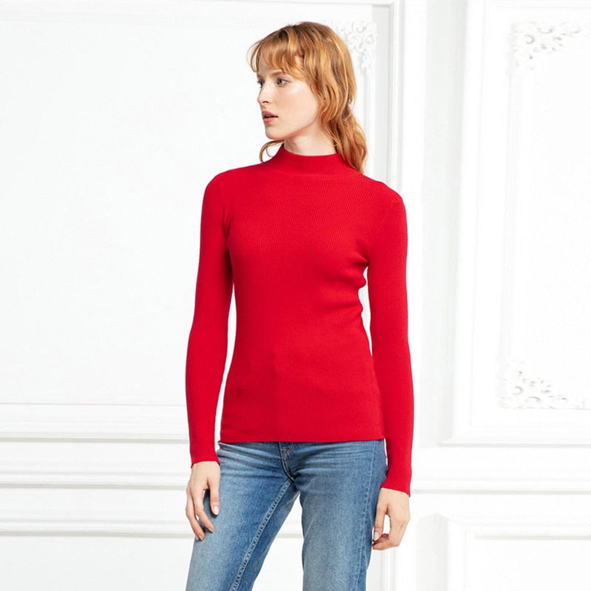Dames Turtleneck Trui Zachte Stof Voor Comfortabele Draagervaring
