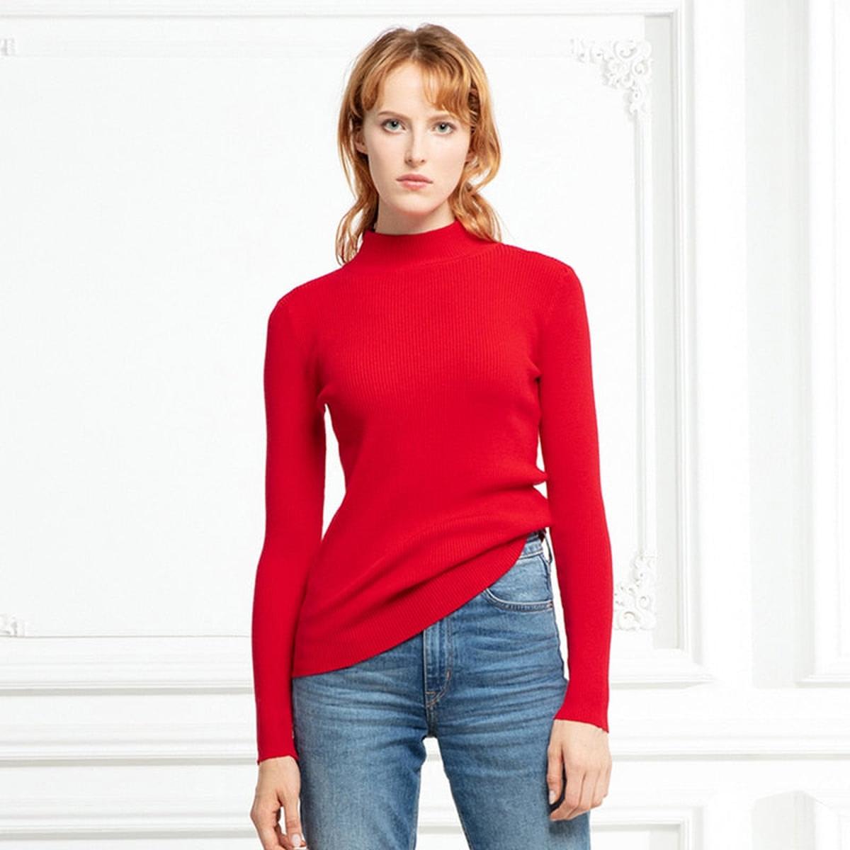 Dames Turtleneck Trui Zachte Stof Voor Comfortabele Draagervaring