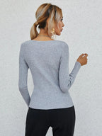 Dames V-Hals Trui Sweater Van Premium Stof