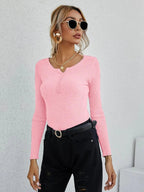 Dames V-Hals Trui Sweater Van Premium Stof