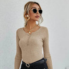 Dames V-Hals Trui Sweater Van Premium Stof