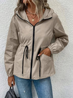 Dames Waterdichte Outdoor Jas met Capuchon