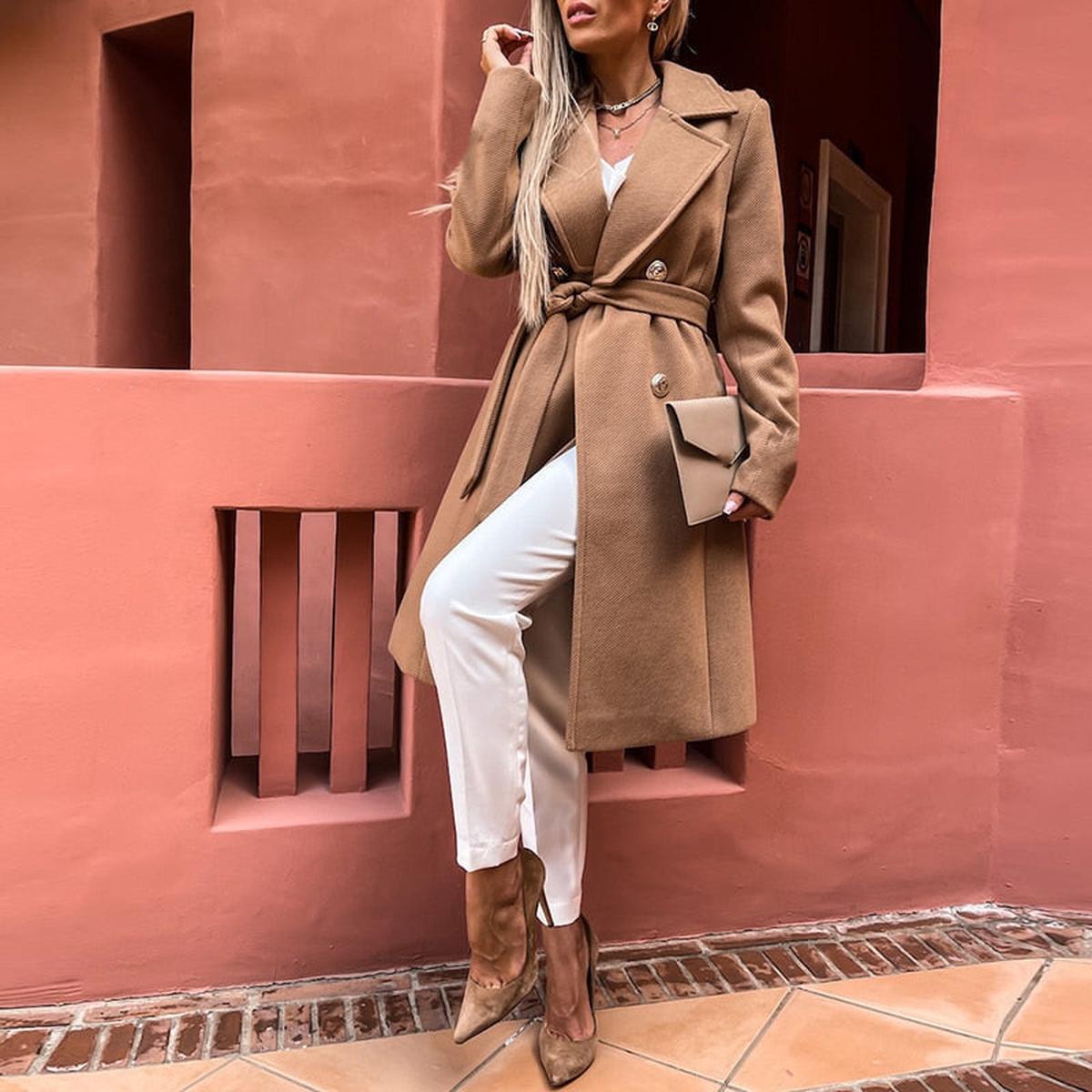 Dames Weerbestendige Jas Met Praktische Zakken