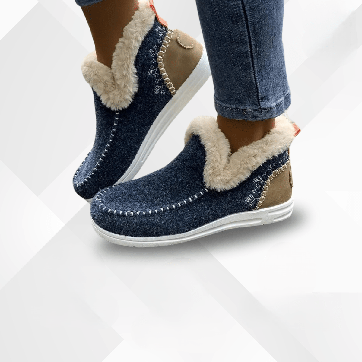 Dames Winter Comfort Schoenen Met Warme Pluche Voering En Slipvaste Zool