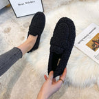 Dames Winter Slippers Met Slipbestendige Zool En Ademend Materiaal