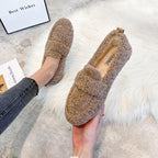 Dames Winter Slippers Met Slipbestendige Zool En Ademend Materiaal