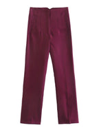 Damesbroek Met Flatterende Pasvorm Van Hoogwaardige Stof