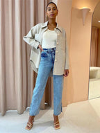 Damesjas Met Praktische Zakken En Wijde Pasvorm