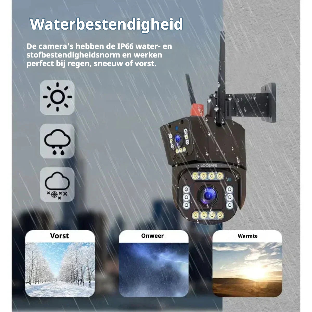 Draadloze Beveiligingscamera met Zonnepaneel - DualGuard 4K