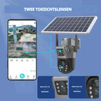 Draadloze Beveiligingscamera met Zonnepaneel - DualGuard 4K