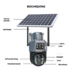 Draadloze Beveiligingscamera met Zonnepaneel - DualGuard 4K