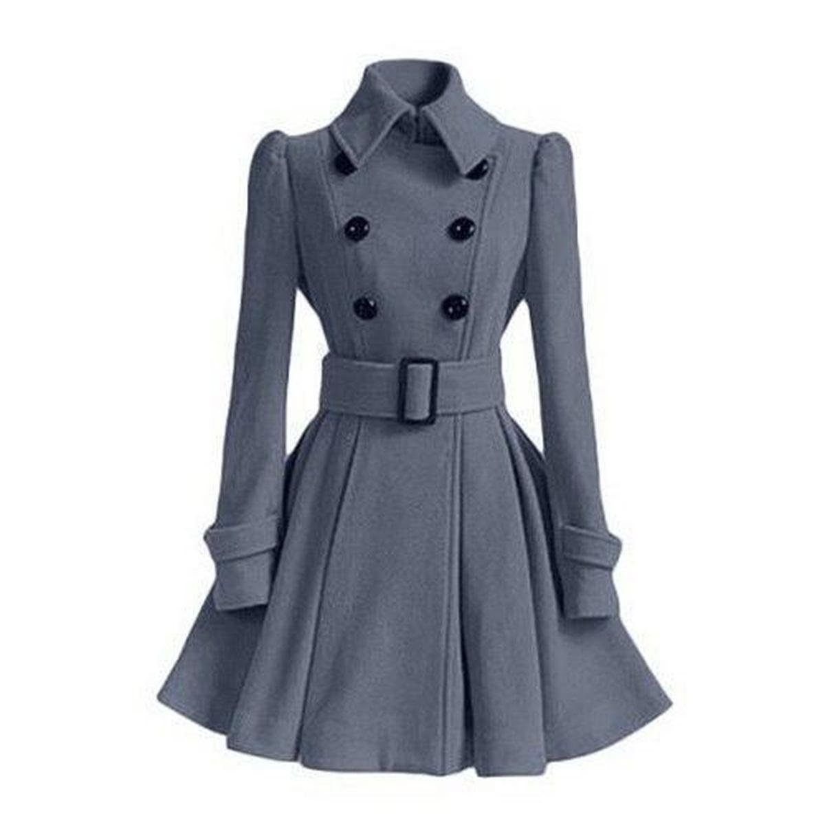 Dubbelzijdige Dames Windbreaker Trenchcoat