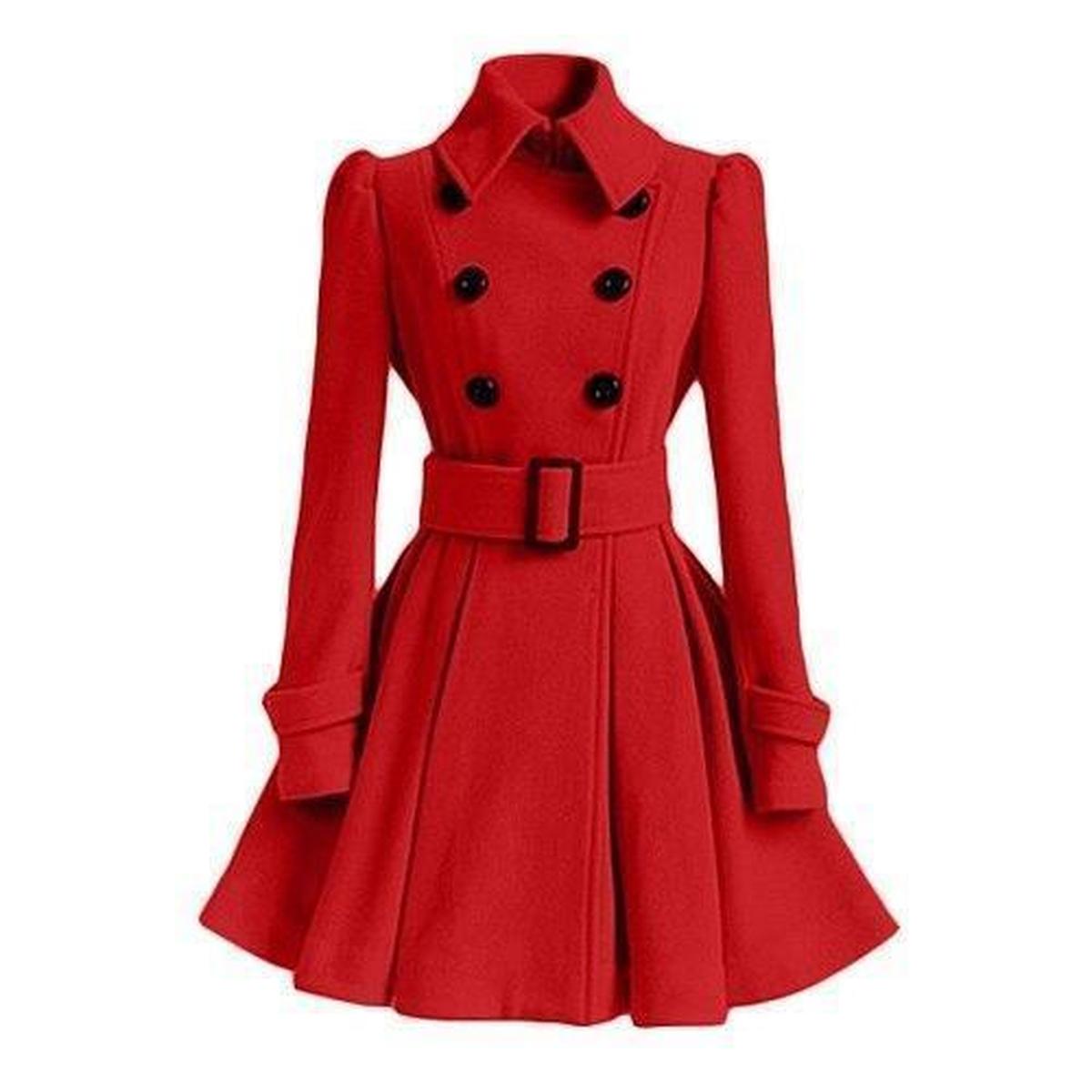Dubbelzijdige Dames Windbreaker Trenchcoat