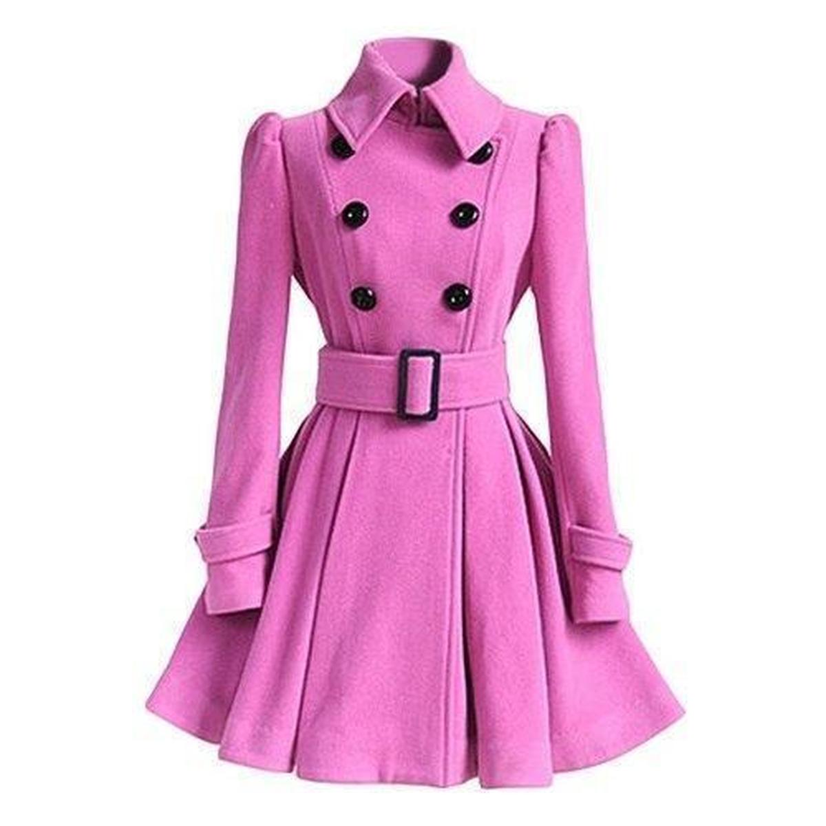 Dubbelzijdige Dames Windbreaker Trenchcoat