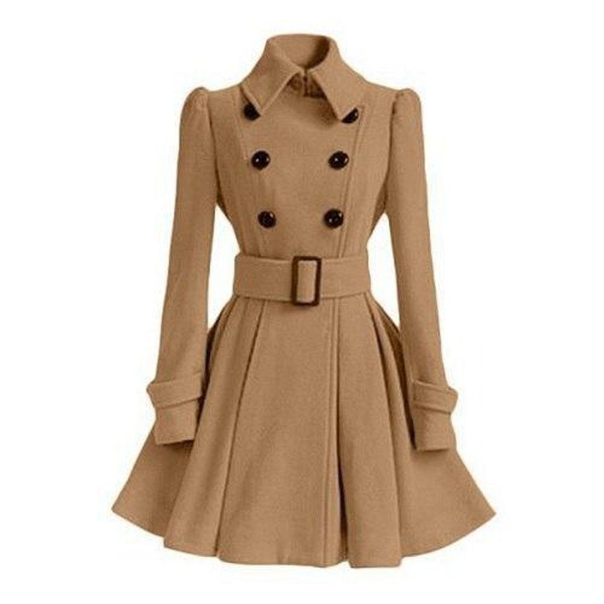 Dubbelzijdige Dames Windbreaker Trenchcoat
