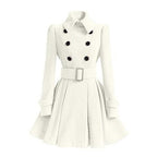 Dubbelzijdige Dames Windbreaker Trenchcoat
