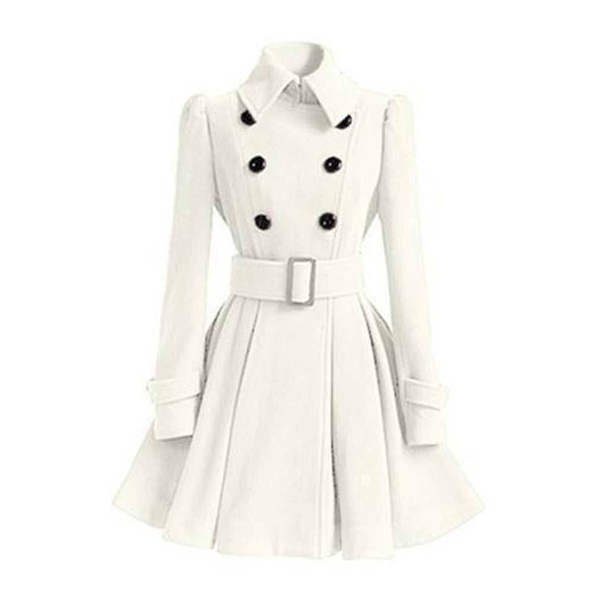 Dubbelzijdige Dames Windbreaker Trenchcoat