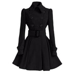 Dubbelzijdige Dames Windbreaker Trenchcoat