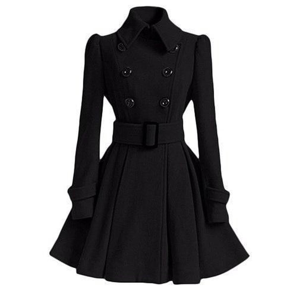 Dubbelzijdige Dames Windbreaker Trenchcoat