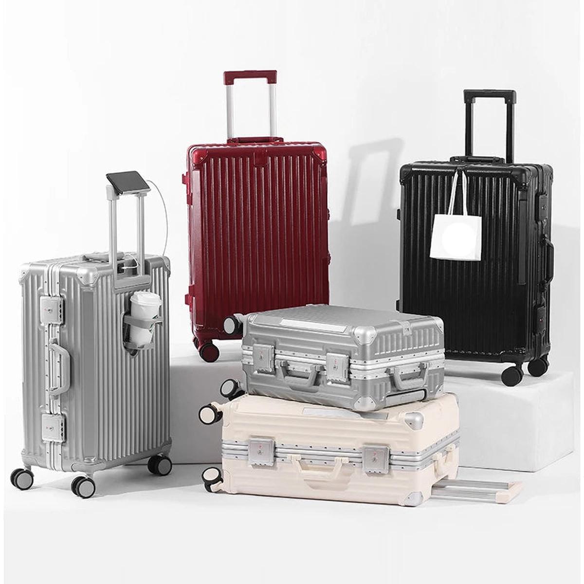Duurzame Aluminium Koffer Met TSA Slot En 360° Spinner Wielen