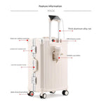 Duurzame Aluminium Koffer Met TSA Slot En 360° Spinner Wielen