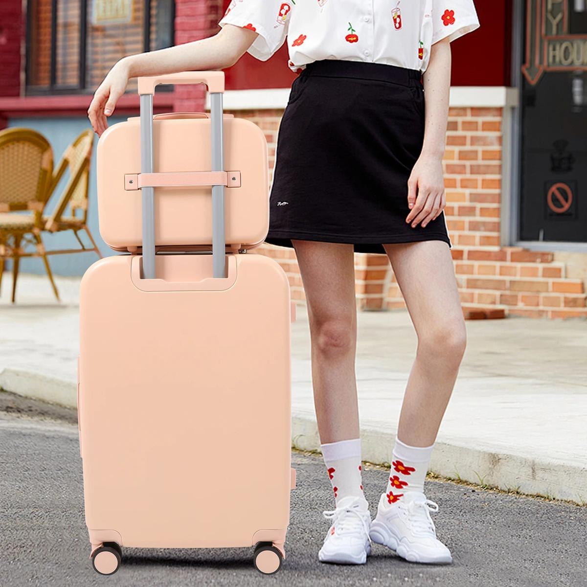 Duurzame Cabinekoffer En Cosmetica Case Bagageset