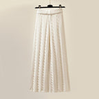 Elegante 3-Delige Gebreide Winterset Met Trui, Broek En Bodywarmer