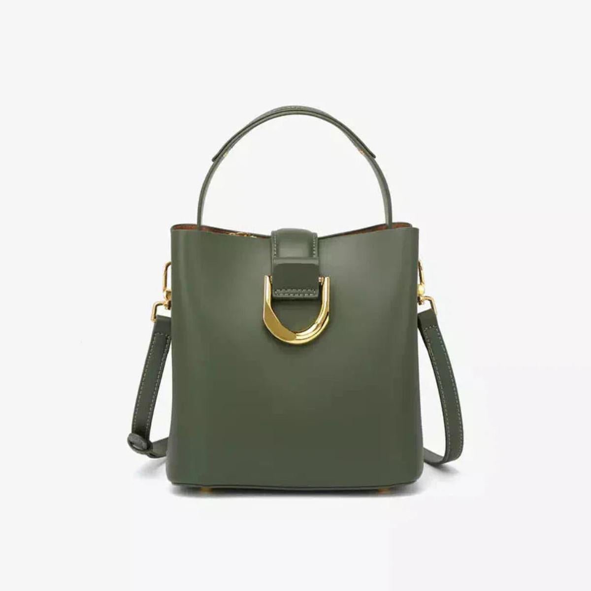 Elegante Dames Leren Handtas Met Verstelbare Schouderriem