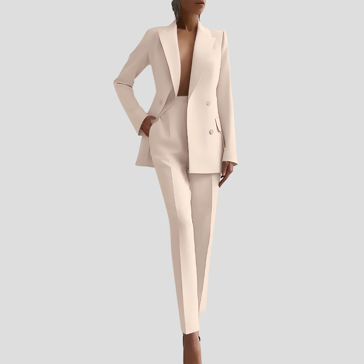 Elegante Dames Op Maat Gemaakt Zakelijk Pakset