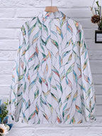 Elegante Damesblouse Met Opvallend Ontwerp En Comfortabele Pasvorm