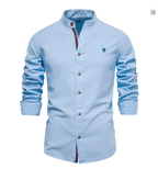 Elegante Heren Linnen Shirt Voor Elk Seizoen