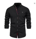 Elegante Heren Linnen Shirt Voor Elk Seizoen