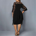 Elegante Plus Size Midi Jurk