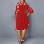 Elegante Plus Size Midi Jurk