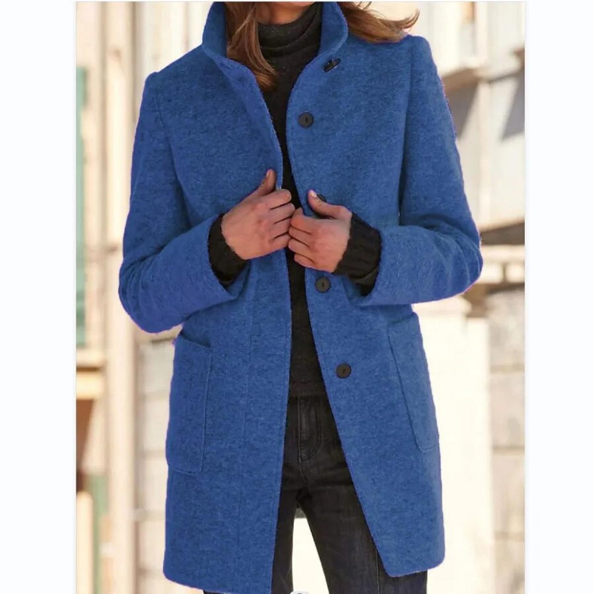 Elegante Winter Wollen Jas voor Dames